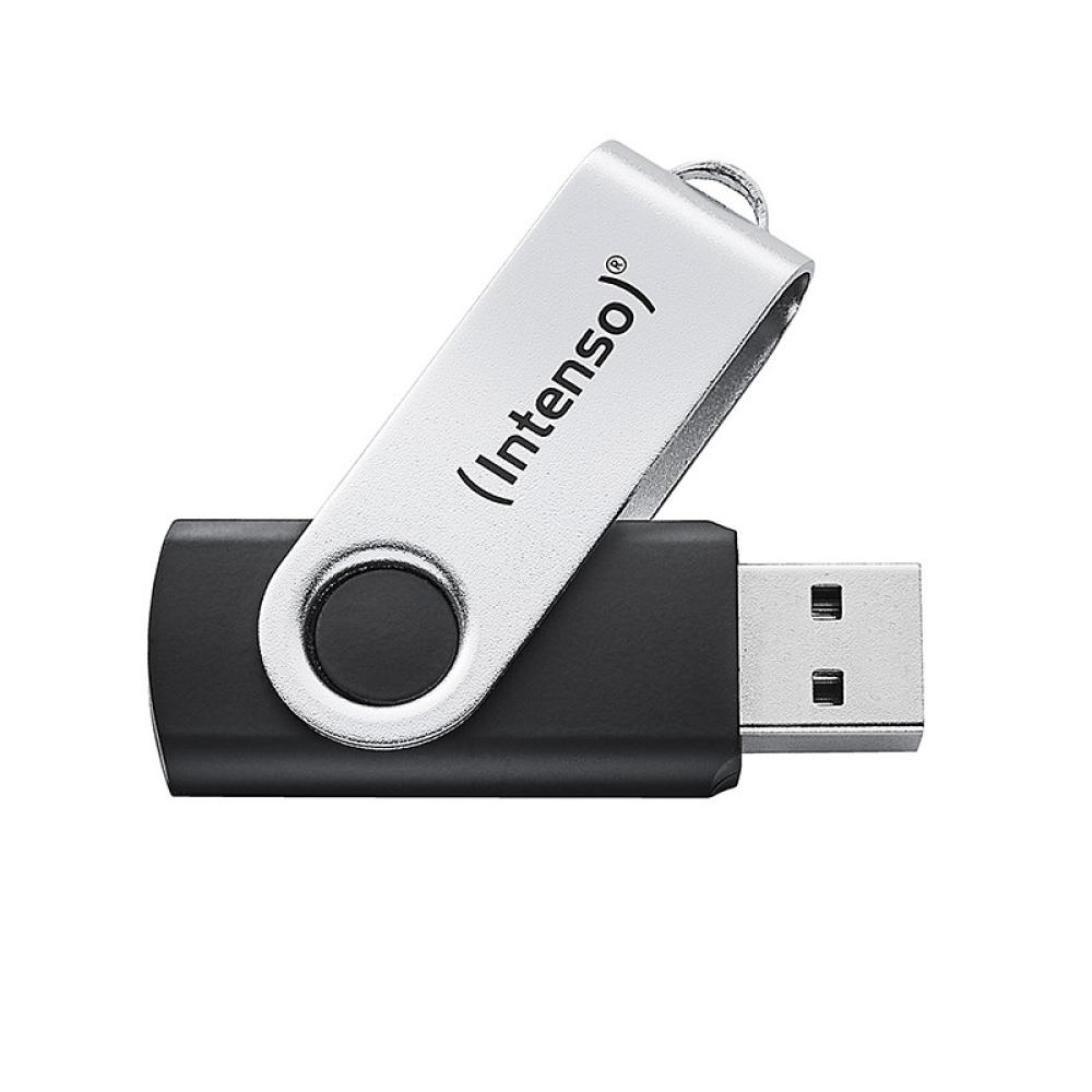 Intenso - Memoria USB Office Line, 128 GB, USB-A, 3.2 Gen 1x1, negro-plata