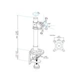 StarTech.com - Soporte para Un Monitor hasta 34"(14Kg) - de Altura Ajustable - de Acero