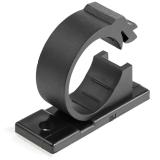 StarTech.com - 100 Clips de Gestión de Cableado Adhesivos - Negro - Organizador de Cableado para Escritorios/Oficinas - - CBMCC3