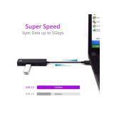 Ewent - EW1136 hub de interfaz USB 3.2 Gen 1 (3.1 Gen 1) Type-A 480 Mbit/s Negro