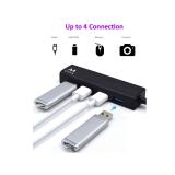 Ewent - EW1136 hub de interfaz USB 3.2 Gen 1 (3.1 Gen 1) Type-A 480 Mbit/s Negro