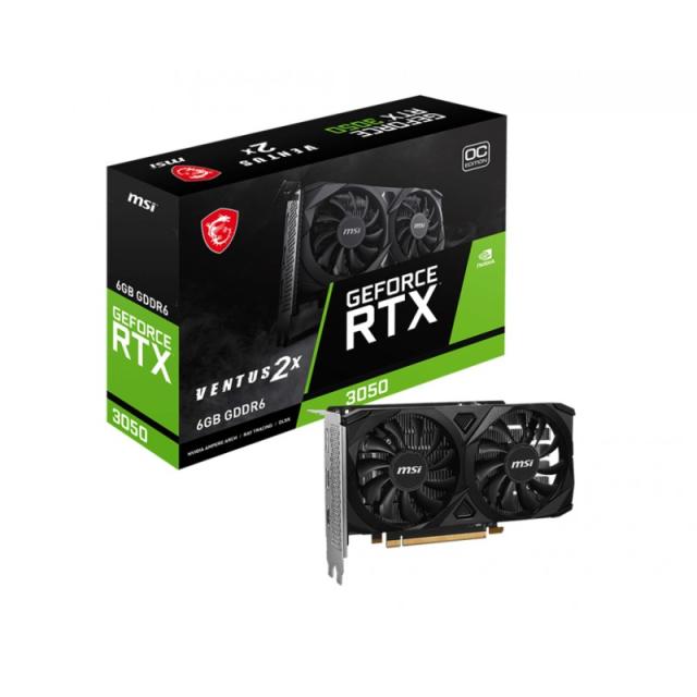 MSI - VENTUS GeForce RTX 3050 2X E 6G OC NVIDIA 6 GB GDDR6