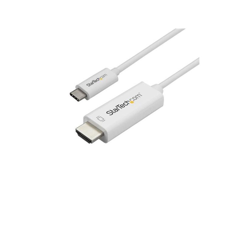 StarTech.com - Cable de 1m USB C a HDMI - Cable Adaptador de Vídeo USB Tipo C a HDMI 2.0 4K de 60Hz - Compatible c - CDP2HD1MWNL