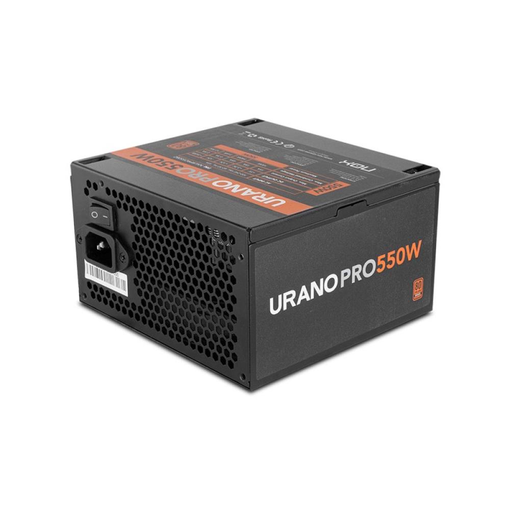 NOX - Urano Pro unidad de fuente de alimentación 550 W 20+4 pin ATX ATX Negro, Naranja