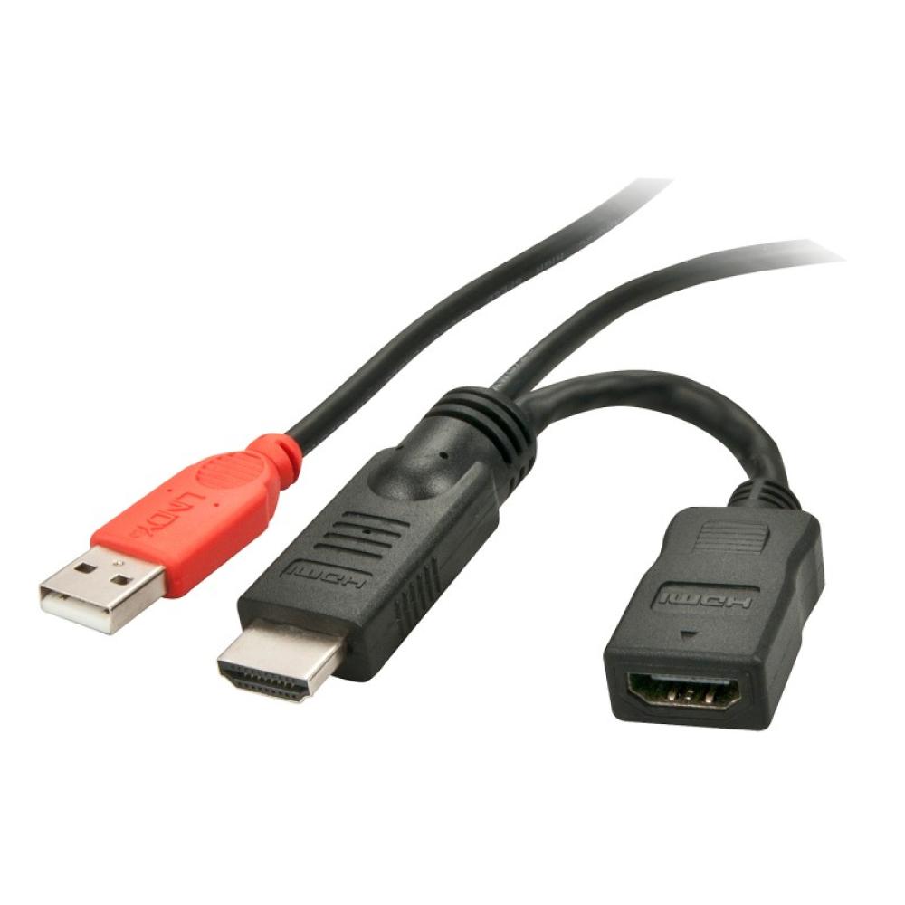 Lindy - 41080 Adaptador gráfico USB Negro, Rojo