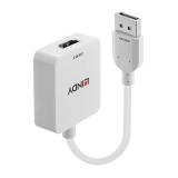 Lindy - 38303 adaptador de cable de vídeo 0,095 m HDMI tipo A (Estándar) DisplayPort Blanco