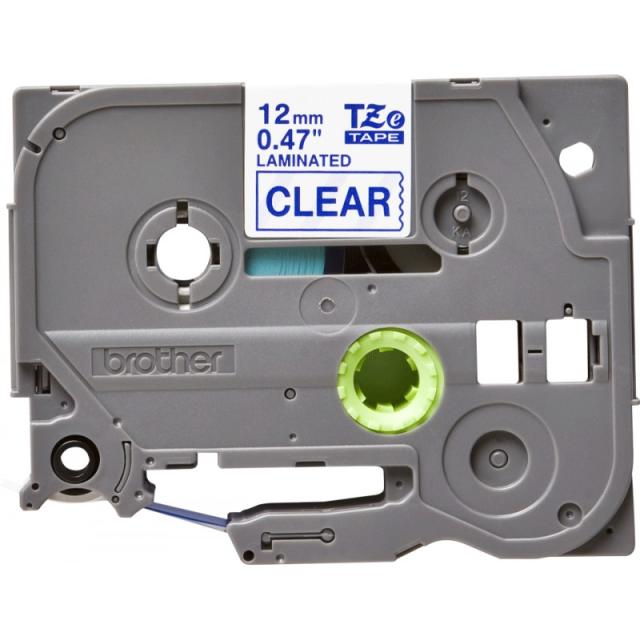 Brother - TZE-133 cinta para impresora de etiquetas Azul sobre transparente