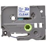 Brother - TZE-133 cinta para impresora de etiquetas Azul sobre transparente
