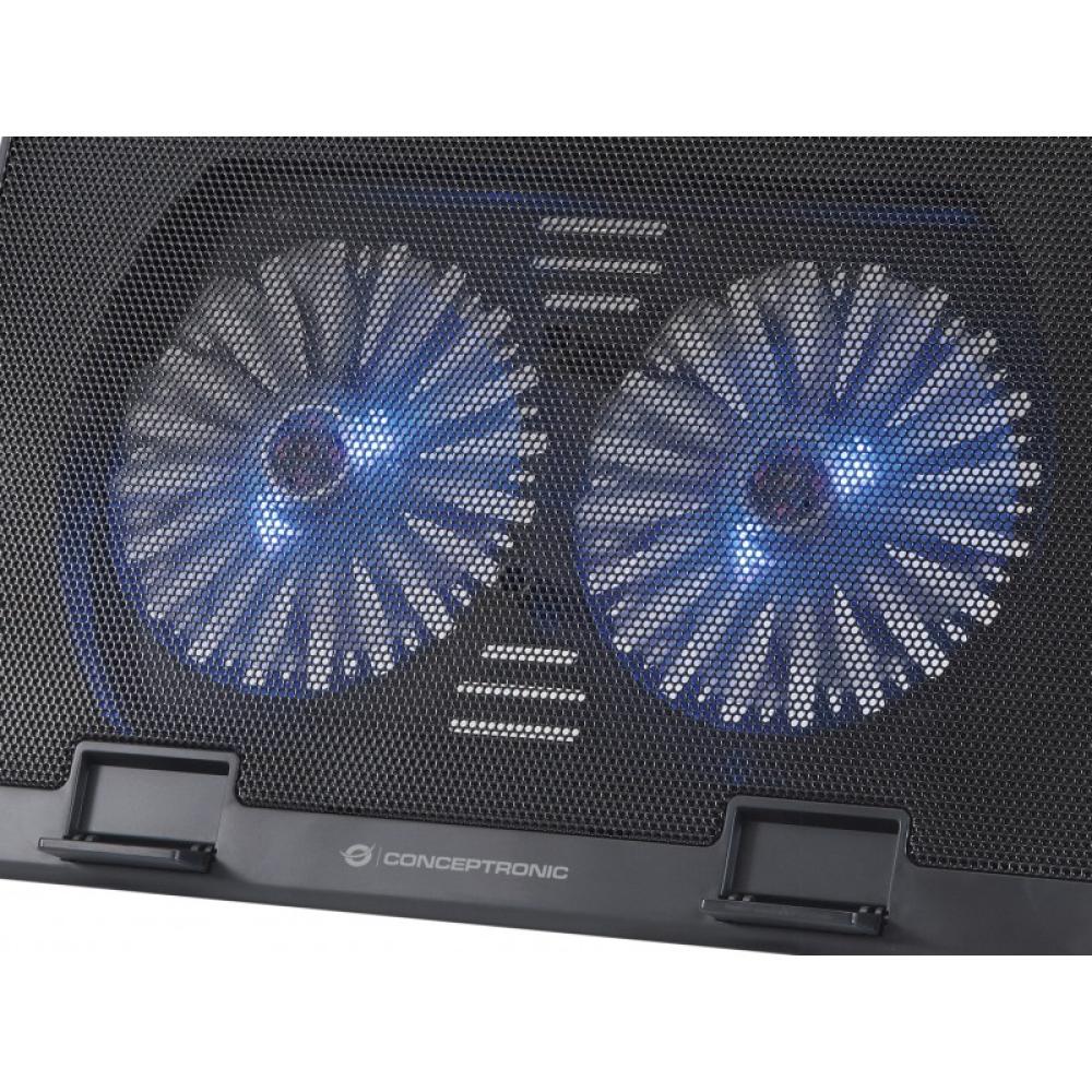 Conceptronic - THANA02B almohadilla fría 43,2 cm (17") Negro