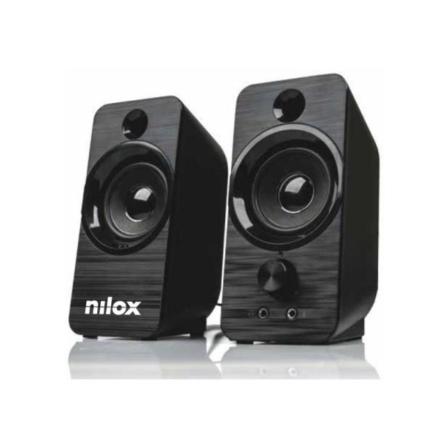 Nilox - Altavoces de 6W con conexión USB