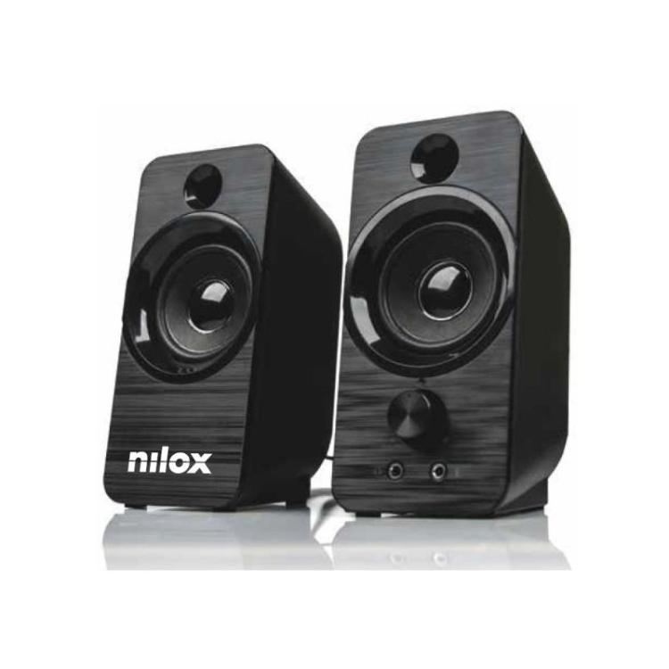 Nilox - Altavoces de 6W con conexión USB