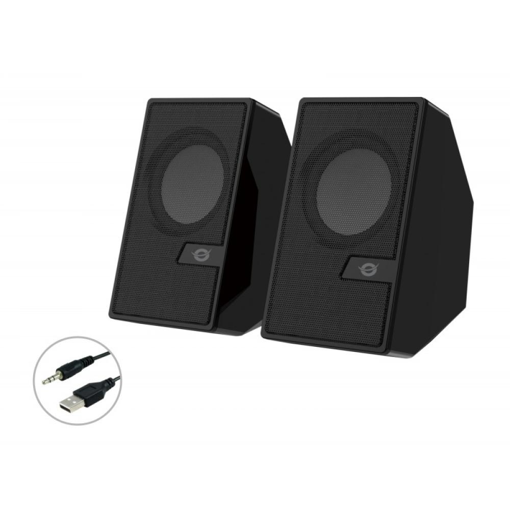 Conceptronic - BJORN02B altavoz De 2 vías Negro Inalámbrico y alámbrico 6 W