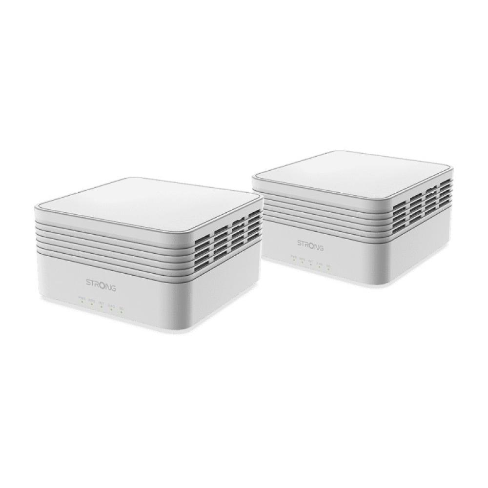 Strong - MESHKITAX3000 sistema Wi-Fi Mesh (Wi-Fi en malla) Doble banda (2,4 GHz / 5 GHz) Wi-Fi 6 (802.11ax) Blanco 2 Interno