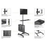 Equip - Estación de trabajo móvil con un solo monitor de 17"-32