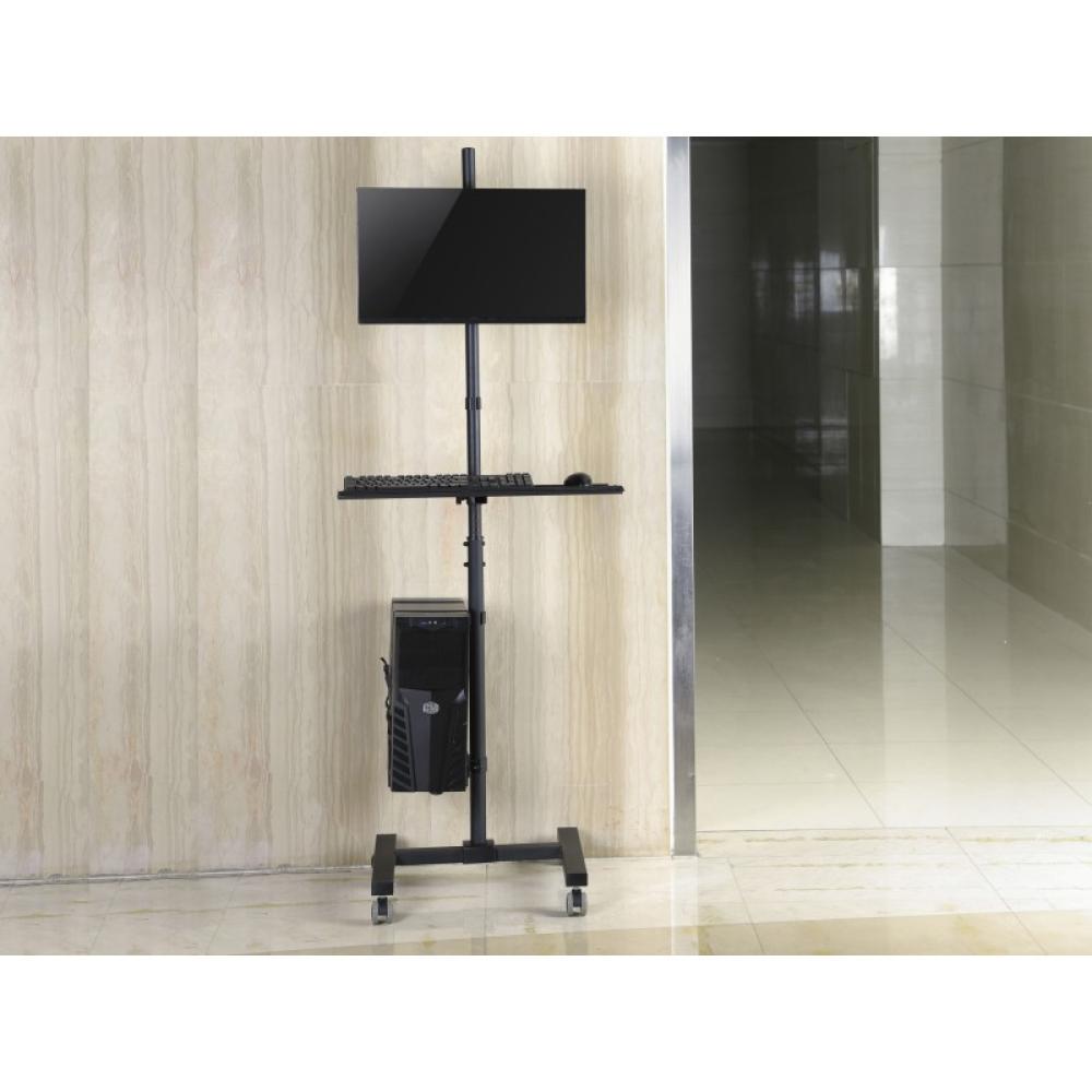 Equip - Estación de trabajo móvil con un solo monitor de 17"-32