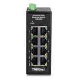 Trendnet - TI-ELC80 switch No administrado Fast Ethernet (10/100) Negro