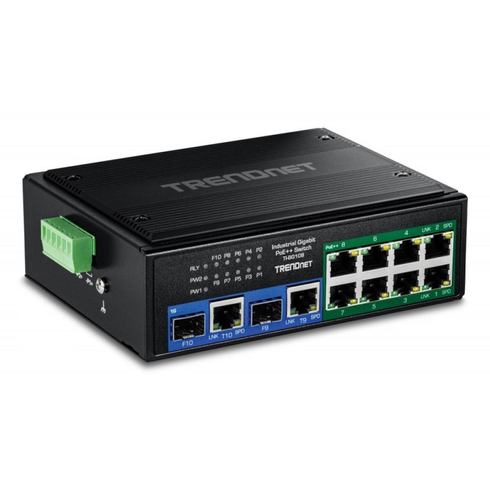 Trendnet - TI-BG108 switch Gigabit Ethernet (10/100/1000) Energía sobre Ethernet (PoE) Negro
