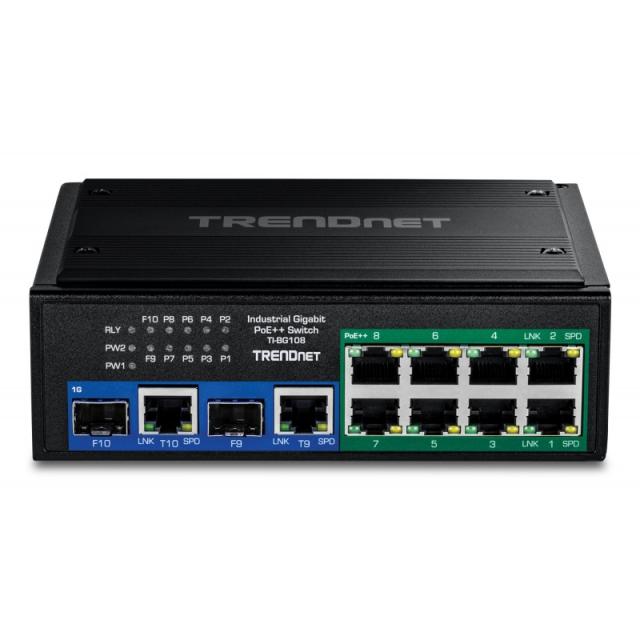 Trendnet - TI-BG108 switch Gigabit Ethernet (10/100/1000) Energía sobre Ethernet (PoE) Negro