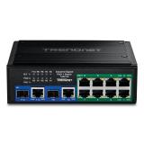 Trendnet - TI-BG108 switch Gigabit Ethernet (10/100/1000) Energía sobre Ethernet (PoE) Negro