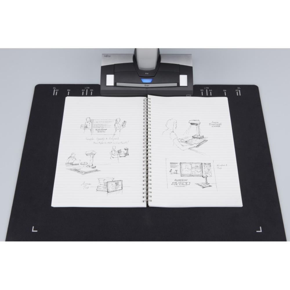 Ricoh - ScanSnap SV600 Escáner de captura aérea 285 x 218 DPI A3 Negro, Blanco