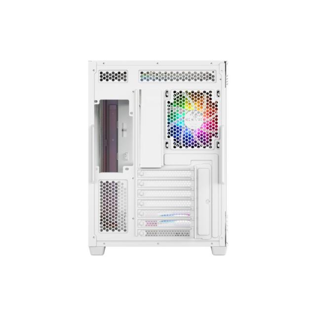 XYZ - TESSERACT X, TORRE GAMING,DUAL CHAMBER, 7x VENTILADORES, CRISTAL,BTF, TYPO C, ATX, BLANCA