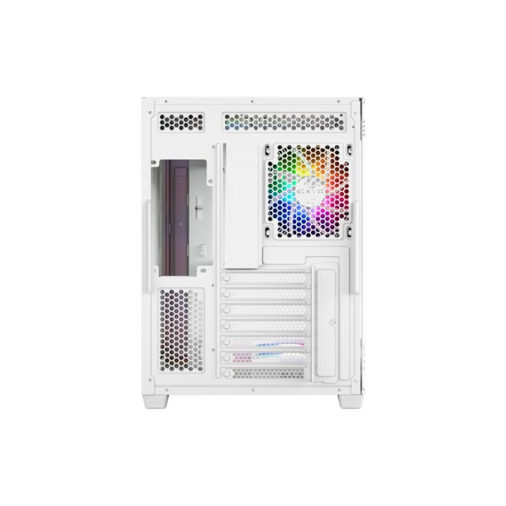 XYZ - TESSERACT X, TORRE GAMING,DUAL CHAMBER, 7x VENTILADORES, CRISTAL,BTF, TYPO C, ATX, BLANCA