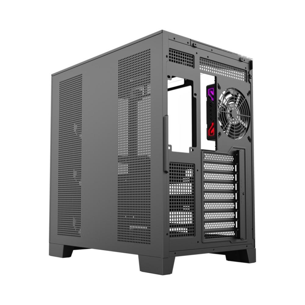 XYZ - TESSERACT A-RGB, TORRE GAMING, 4x VENTILADORES, 3D ULTRA-PANORAMICO,BTF, TYPO C, ATX, NEGRA