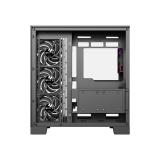 XYZ - TESSERACT A-RGB, TORRE GAMING, 4x VENTILADORES, 3D ULTRA-PANORAMICO,BTF, TYPO C, ATX, NEGRA