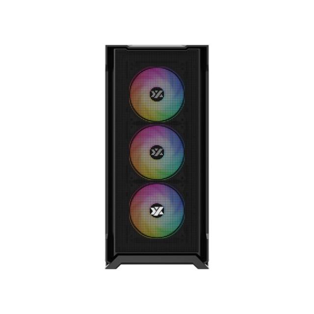 XYZ - AIRONE 300 X, TORRE GAMING,MESH, ALTO FLUJO AIRE, 6x VENTILADORES, TYPO C, ATX, NEGRA