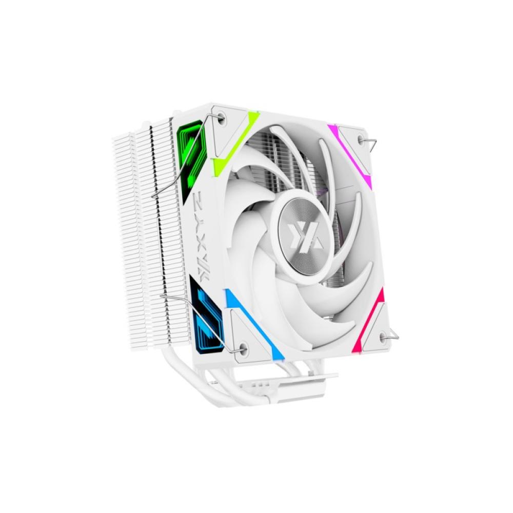 XYZ - THERMAX 4, DISIPADOR CPU,4 HEATPIPES, VENTILADOR VORTEX ALTO RENDIMIENTO, 120MM, BLANCO