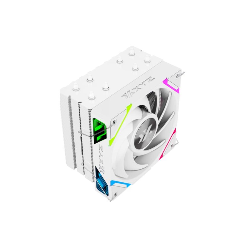 XYZ - THERMAX 4, DISIPADOR CPU,4 HEATPIPES, VENTILADOR VORTEX ALTO RENDIMIENTO, 120MM, BLANCO
