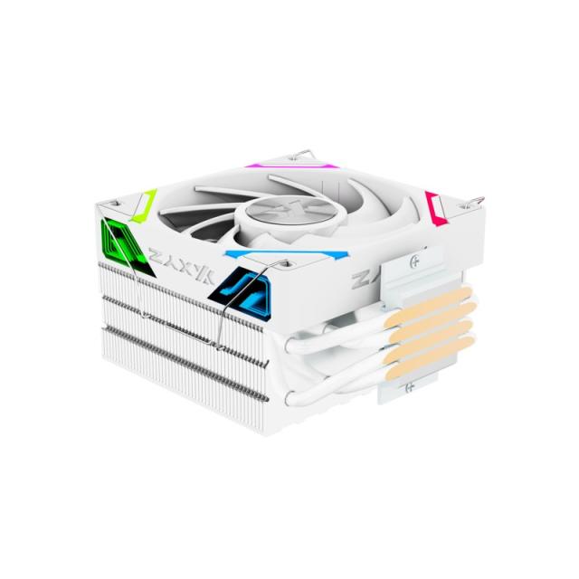 XYZ - THERMAX 4, DISIPADOR CPU,4 HEATPIPES, VENTILADOR VORTEX ALTO RENDIMIENTO, 120MM, BLANCO