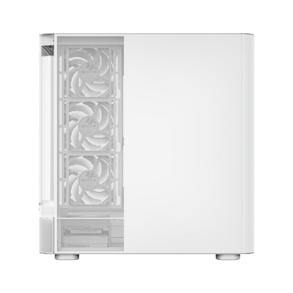 XYZ - QUANTUM TORRE GAMING A-RGB , 4x VENTILADORES, PWM, BTF, CRISTAL CURVO, TIPO C , ATX, BLANCA