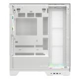 XYZ - TRIFECTA, TORRE GAMING, 2x VENTILADORES, 3D ULTRA-PANORAMICO,BTF, TYPO C, ATX, BLANCA