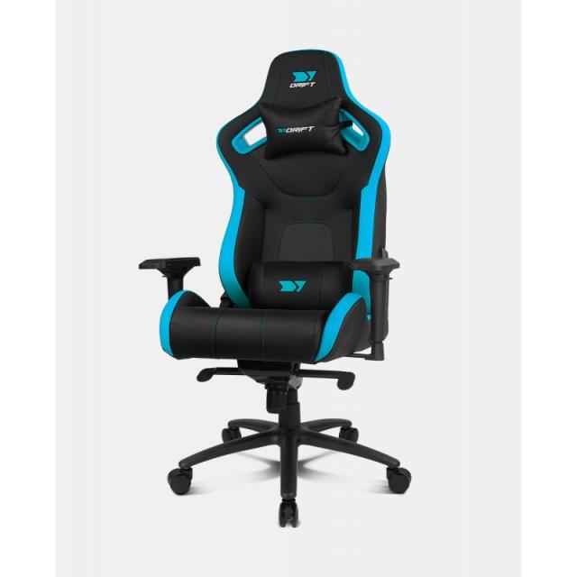DRIFT - DR600BL silla para videojuegos Butaca para jugar Asiento acolchado Negro, Azul