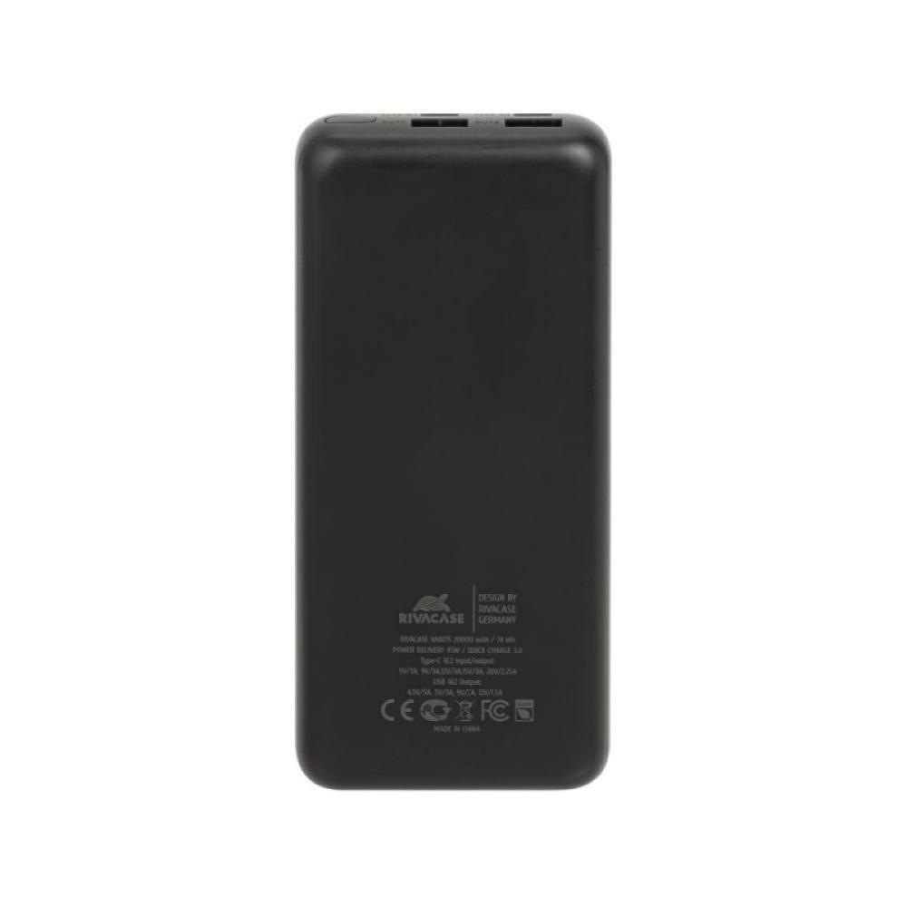 Rivacase - VA1075 batería externa Polímero de litio 20000 mAh Negro, Azul