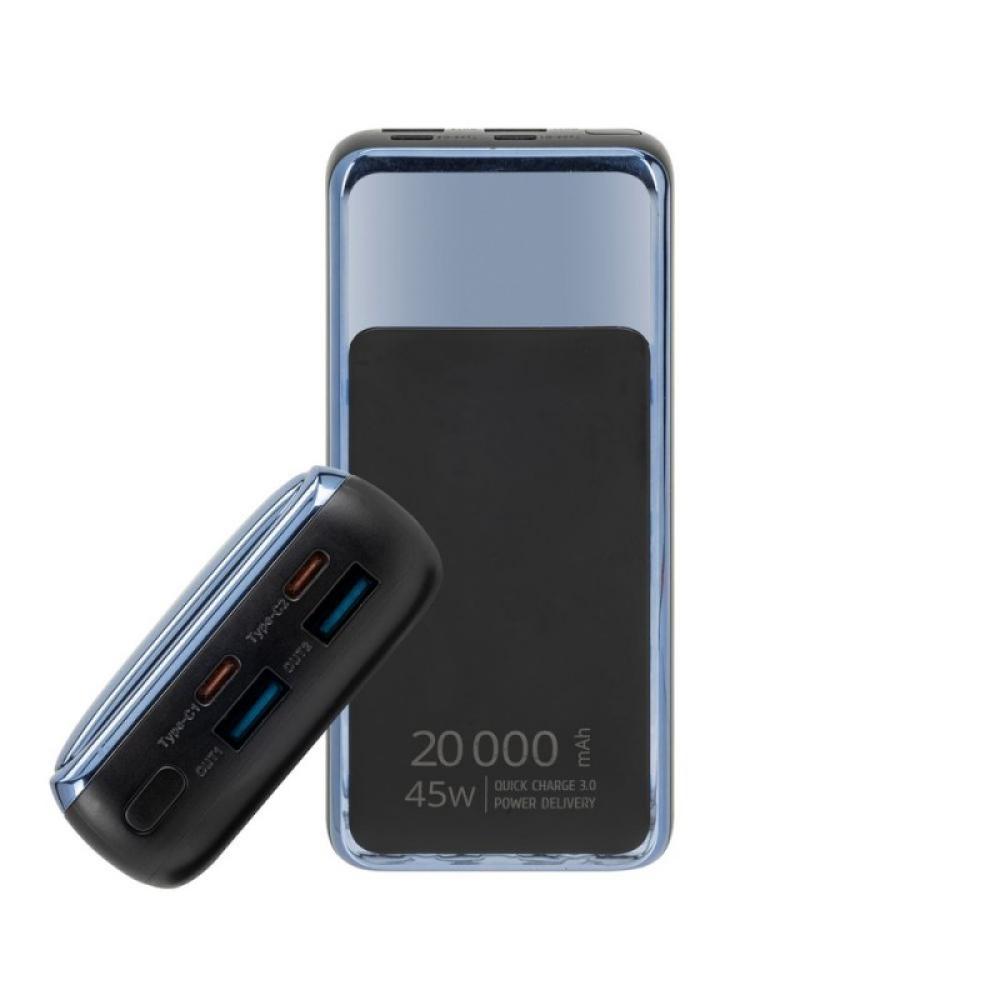 Rivacase - VA1075 batería externa Polímero de litio 20000 mAh Negro, Azul