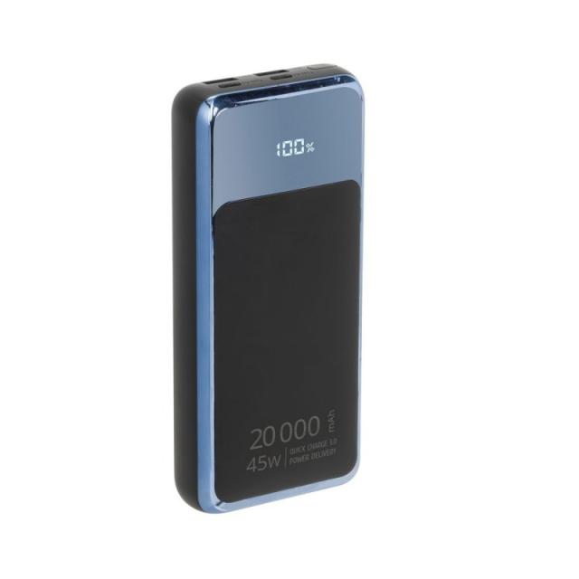 Rivacase - VA1075 batería externa Polímero de litio 20000 mAh Negro, Azul