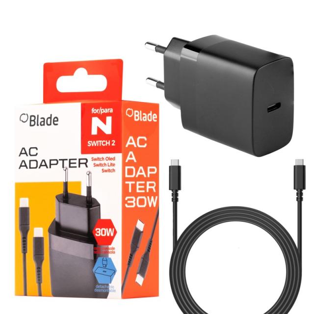 Blade Gaming - BL1002 cargador de dispositivo móvil Consola de juegos portátil Negro Corriente alterna Interior