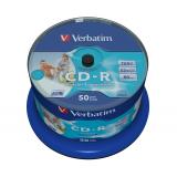 Verbatim - CD-R AZO Wide Inkjet Printable no ID 700 MB 52x 50 pieza(s)