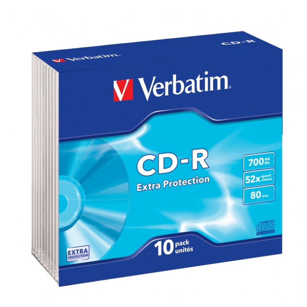 Verbatim - CD-R Extra Protection 700 MB 52x 10 pieza(s) - 43415