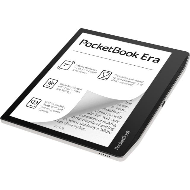 PocketBook - 700 Era Silver lectore de e-book Pantalla táctil 16 GB Negro, Plata