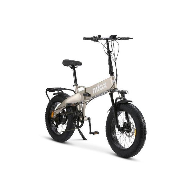 Nilox - NXEBX10GR bicicleta eléctrica Gris Aluminio 50,8 cm (20") Litio