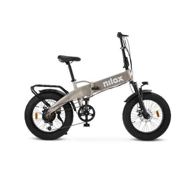 Nilox - NXEBX10GR bicicleta eléctrica Gris Aluminio 50,8 cm (20") Litio
