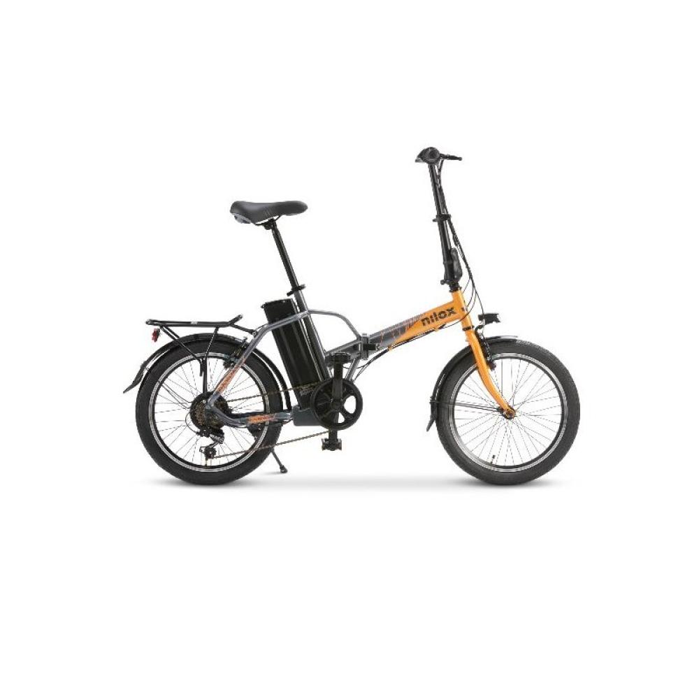 Nilox - NXEBJ1PROOG bicicleta eléctrica Negro, Naranja Acero 50,8 cm (20") 23,5 kg Litio