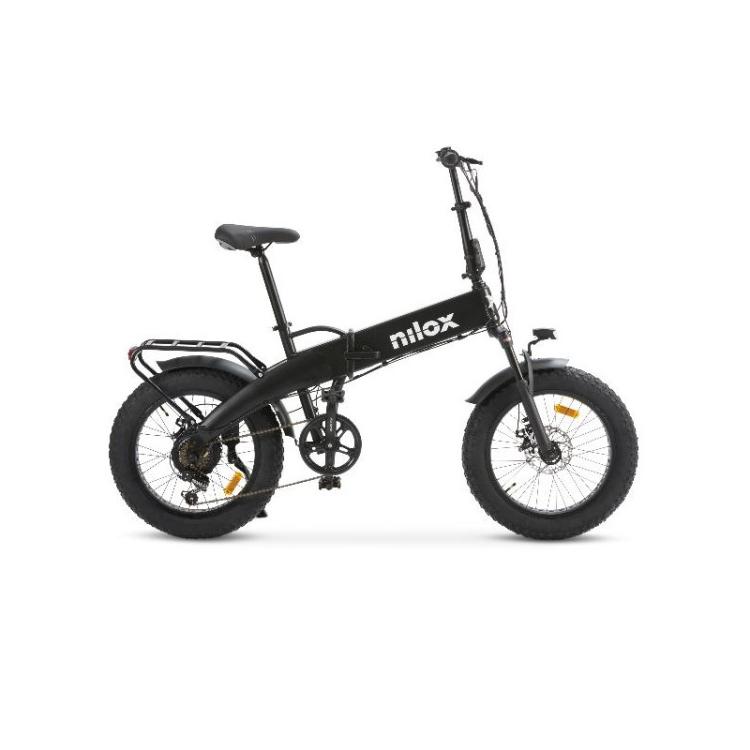 Nilox - NXEBX10BK bicicleta eléctrica Negro Aluminio, Acero 50,8 cm (20") Litio