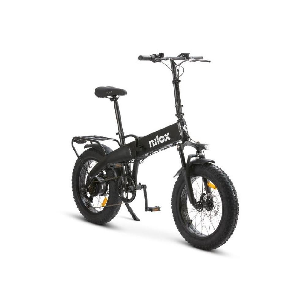 Nilox - NXEBX10BK bicicleta eléctrica Negro Aluminio, Acero 50,8 cm (20") Litio