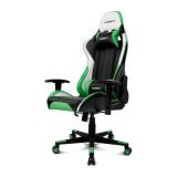 DRIFT - DR175 Silla para videojuegos universal Asiento acolchado Negro, Verde, Blanco