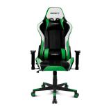 DRIFT - DR175 Silla para videojuegos universal Asiento acolchado Negro, Verde, Blanco