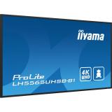 iiyama - LH5565UHSB-B1 pantalla de señalización Diseño de quiosco 138,7 cm (54.6") LED Wifi 800 cd / m² 4K Ultra HD Negro Proces